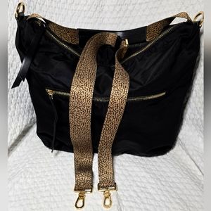 Borbonese Black Crossbody Purse